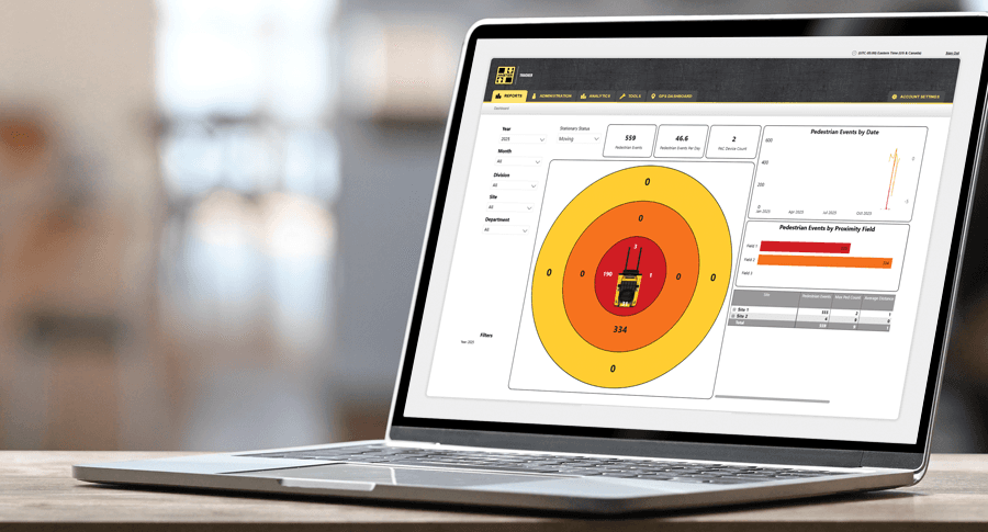 Hyster Dashboard Fussgängererkennung
